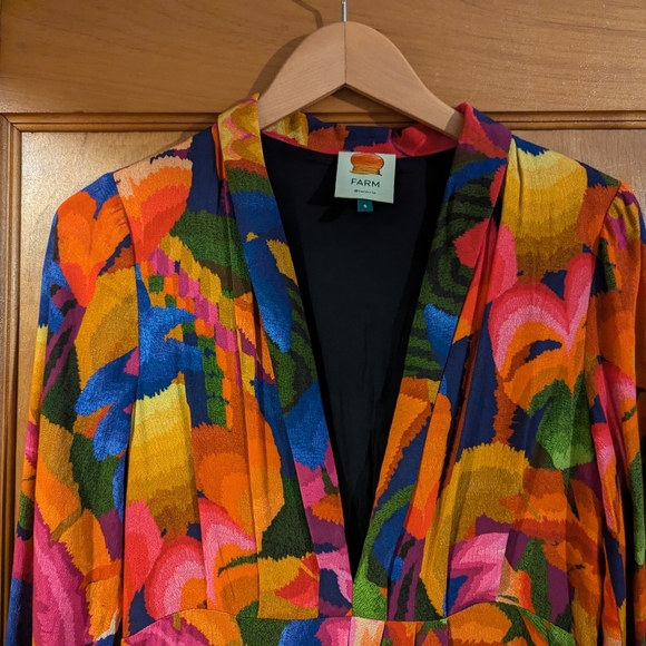 Farm Rio Rainbow Forest Maxi Dress | Size Small - Picture 5 of 6